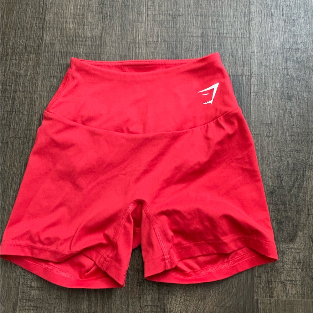 Gymshark Red Athletic Shorts